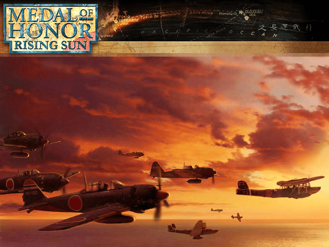 Medal of Honor Rising Sun title screen for Xbox